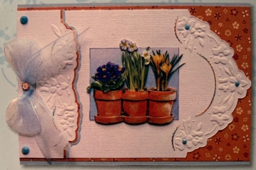 Embossing Stickschablone Flower Stencil / Blume 4
